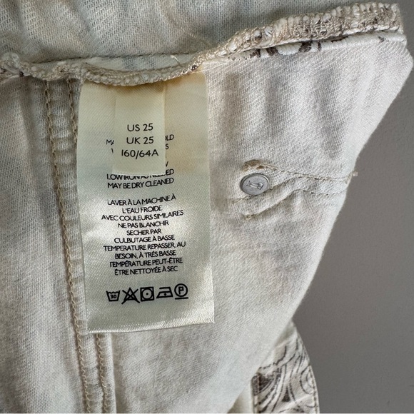 ANTHROPOLOGIE PILCRO FLORAL PRINTED JEAN SHORTS SIZE 25 - Picture 7 of 9